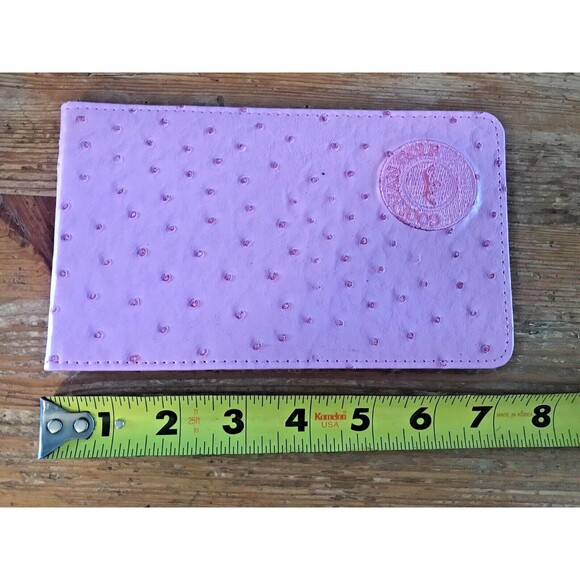Coolman Golf Scorecard Holder Pink Embroidered Logo Golfer Score Card Portfolio - Picture 8 of 8